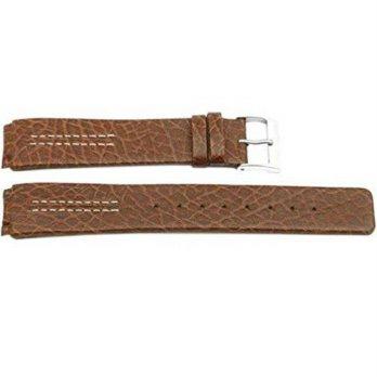 [worldbuyer] Bandino Skagen Style Brown Leather Textured 20mm Mens Watch Strap - 433lslb, /1352366