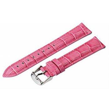 [worldbuyer] Clockwork Synergy, LLC 14mm 2 Piece Ss Leather Classic Croco Grain Solid Pink/1346878