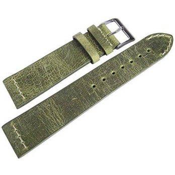 [worldbuyer] ColaReb 22mm Venezia Green Distressed Leather Watch Strap Made in Italy/1360011