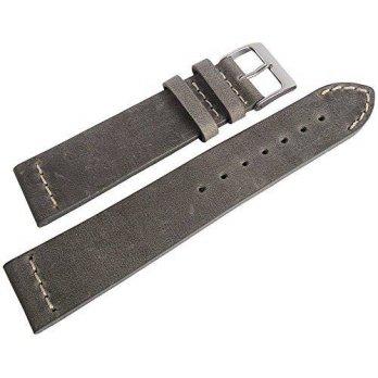 [worldbuyer] ColaReb 22mm Venezia Grey Distressed Leather Mens Watch Strap Made in Italy/1356318