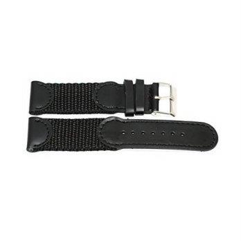 [worldbuyer] Cuir De Lyon 22mm Black Nylon Sport Watch Band Strap Fits Swiss Army & Others/1345202