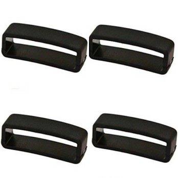 [worldbuyer] Cuir De Lyon 4 PIECES SIZE 22MM BLACK RUBBER CUIR DE LYON REPLACEMENT WATCH B/1345165