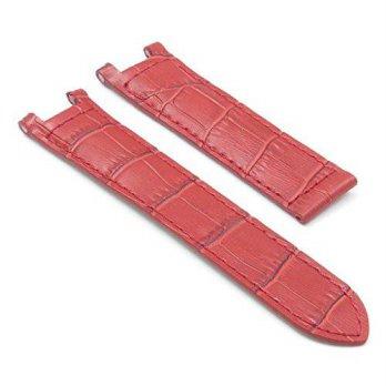 [worldbuyer] DASSARI London Red Croc Leather Strap for CARTIER Pasha Watch in size 20/18 2/1344402