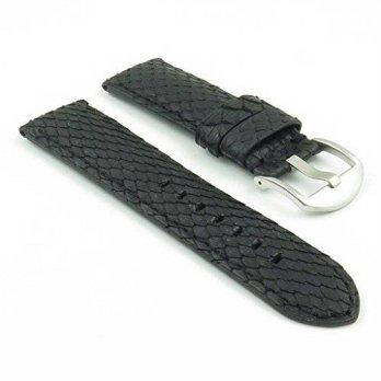 [worldbuyer] DASSARI Outlaw Black Python Genuine Snake Skin Panerai Style Watch Band size /1353569