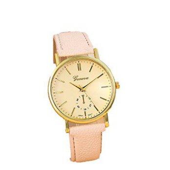 [worldbuyer] DZT1968(TM) Unisex Leather Band Analog Quartz Vogue WristWatch Watches/1345351