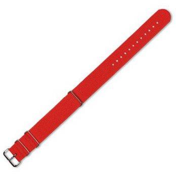 [worldbuyer] DeBeer 20mm Military MoD Ballistic Nylon G10 Watch Band - Red/1355879