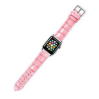 [worldbuyer] DeBeer Apple Watch Strap - Crocodile Grain Band - [Long] - Pink - Fits 38mm A/1362910