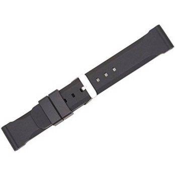 [worldbuyer] DeBeer Beveled Silicone Rubber Watchband - 24mm/1362009