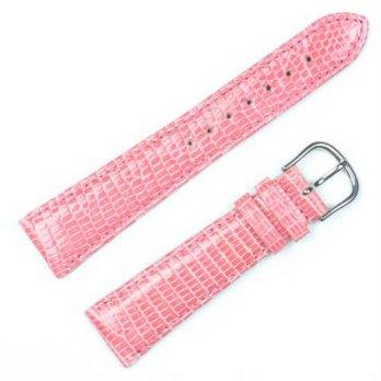 [worldbuyer] DeBeer Genuine Lizard Watchband Rose 16mm Watch band - by deBeer/1342959