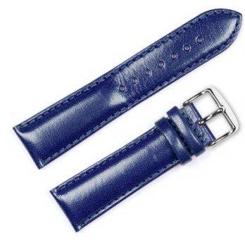 [worldbuyer] DeBeer Smooth Leather Watch Band Navy 20mm Watch band - by deBeer/1343936