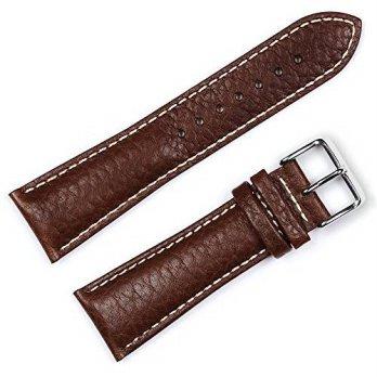 [worldbuyer] DeBeer Sport Leather Watchband Brown 28mm Watch band - by deBeer/1354900