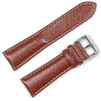 [worldbuyer] DeBeer deBeer brand Sport Leather Watch Band (Silver & Gold Buckle) - Havana /1359479