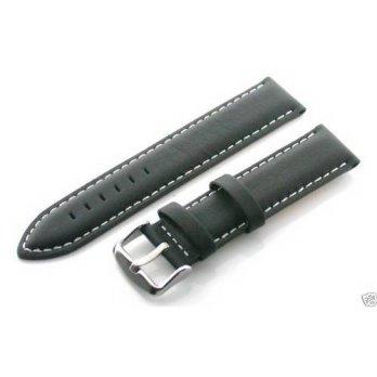 [worldbuyer] EWP 20mm Leather Strap for Rolex Datejust Watch Ws Black 5/1344143