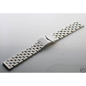 [worldbuyer] EWP Watch Band for 38mm Breitling Super Ocean 20mm Shiny S/end/1361660