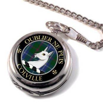 [worldbuyer] Family-crests.com Colville Scottish Clan Crest Full Hunter Pocket Watch/1344922