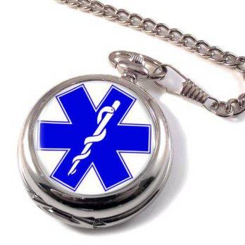 [worldbuyer] Family-crests.com EMS Star of Life Medical Symbol Full Hunter Pocket Watch/1343316