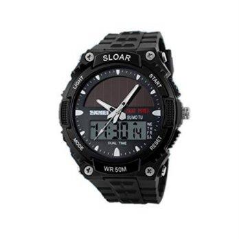 [worldbuyer] Free2mys Mens Military DualTime Sport Wrist Watch 50M Waterproof/1341739