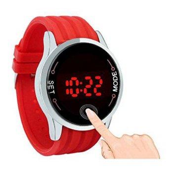 [worldbuyer] Generic Kinghard Fashion Waterproof Men LED Touch Screen Day Date Silicone Wr/1347255