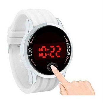 [worldbuyer] Generic Kinghard Fashion Waterproof Men LED Touch Screen Day Date Silicone Wr/1347253