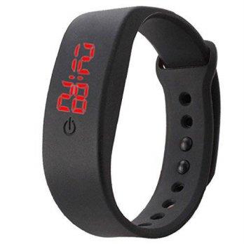 [worldbuyer] Generic Kinghard Rubber LED Watch Date Sports Bracelet Digital Wrist Watch(Bl/1340996