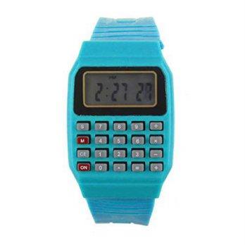 [worldbuyer] Generic Kinghard Unsex Silicone Multi-Purpose Electronic Wrist Calculator Wat/1341209