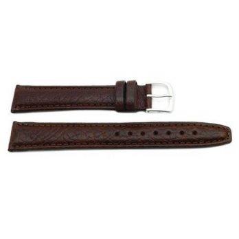 [worldbuyer] Hadley Roma MS788 20mm Long Brown Shrunken Grain Leather Mens Watch Band/1355454