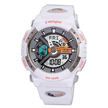 [worldbuyer] Huangtaii Childrens Waterproof Analog&Digital Display Watch with White Color /554024