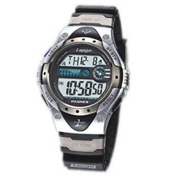 [worldbuyer] Huangtaii Childrens Waterproof LED Digital Display Watch with Silver Bezel Dy/553993