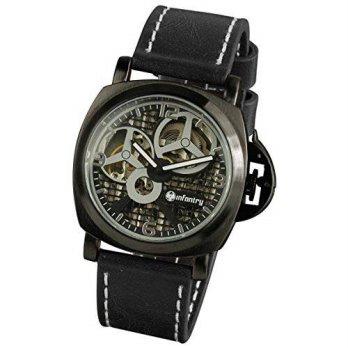 [worldbuyer] Infantry INFANTRY Steampunk Manul Wind Mechanical Mens Wrist Watch Luxury Vin/1376606