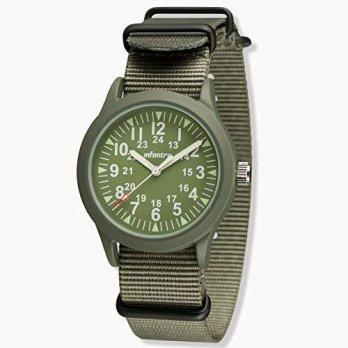 [worldbuyer] Infantry Night Vision INFANTRY IN-083-G-N Soldier Mens Tactical Clock Watch O/1409406