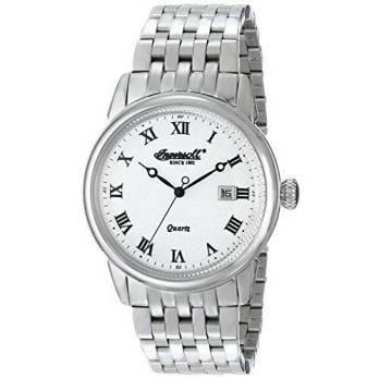 [worldbuyer] Ingersoll Mens INQ030WHSL Grafton Analog Display Japanese Quartz Silver Watch/1376289