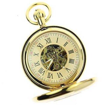 [worldbuyer] Itemstoday Bright Gloss Copper Brass Roman Numerals Mechanical Antique Mens P/1347055