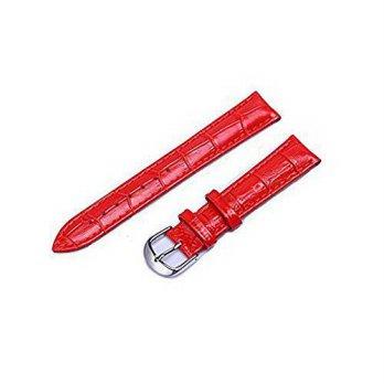 [worldbuyer] KOLIGHT Kolight Red Antiperspirant Durable 14mm Genuine Leather Buckle Watch /1348496