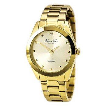 [worldbuyer] Kenneth Cole New York Womens KC4949 Rock Out Yellow Gold Dial Diamond Dial Br/1374736