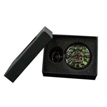 [worldbuyer] Liheye M036 Black Arabic Numbers Clamshell Noctilucent Hand Wind Mechanical P/1347744