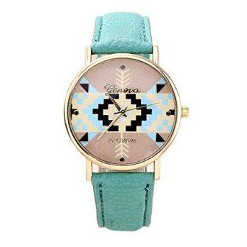 [worldbuyer] Merry Day MerryDay Hotsale Woman Fashion Retro Colorful Pattern Watch Quartz /1348103