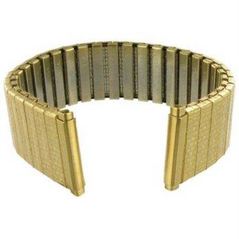 [worldbuyer] Milano 16-19mm Twist-O-Flex Stretchy Adjustable Stainless Steel Gold Tone Wat/1347639