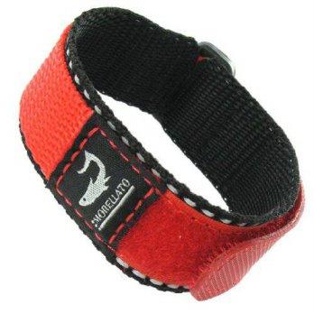 [worldbuyer] Milano 18mm Morellato Red and Black Sport Strap Wrap Thick Nylon Velcro Watch/1344136