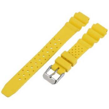 [worldbuyer] Momentum Womens ZC-14RUH M1 14mm Hyper Yellow Rubber Watch Strap/1346492