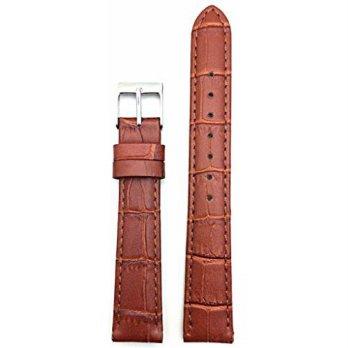 [worldbuyer] NewLife 16mm Honey Brown Square Croco Grain, Lightly Padded/1361516