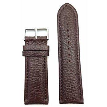 [worldbuyer] NewLife 26mm Dark Brown, Shrunken Grained Leather, Medium Padded Watch Band/1355248