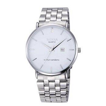 [worldbuyer] OFTEN Swiss Business Casual Fashionable Mens Watch Stainless Steel White/1381048