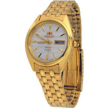 [worldbuyer] Orient FEM0401EW Mens Gold Tone Tri Star Silver Dial Automatic Watch/1377636