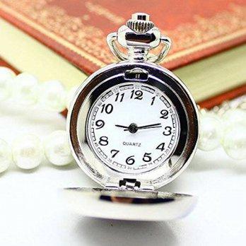 [worldbuyer] Pramonline Bright Plum flower Pattern Quartz Pocket Watch/1344647