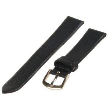 [worldbuyer] Republic Womens Smooth Leather Watch Strap, Black, Size 13 MM Regular/1350945