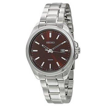 [worldbuyer] SUR069 Seiko Stainless Steel Mens Watch Brown Dial/1377175