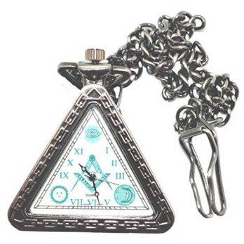 [worldbuyer] Sigma Impex 1920 Triangular Masonic Pocket Watch Freemason Lodge Replica/1340993