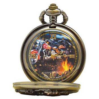 [worldbuyer] Sigma Impex Motorcycle Pocket Watch P-300/1342630