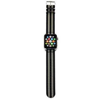 [worldbuyer] Southern Straps Nylon Band for Apple Watch - 38mm Stainless Steel/1344411