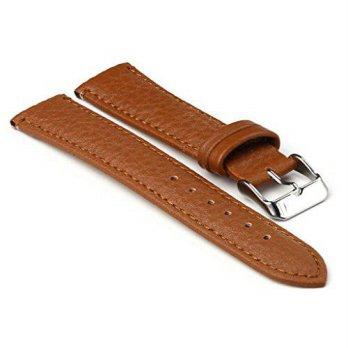 [worldbuyer] StrapsCo Brown Textured Grain Leather Watch Strap size 22mm/1350704